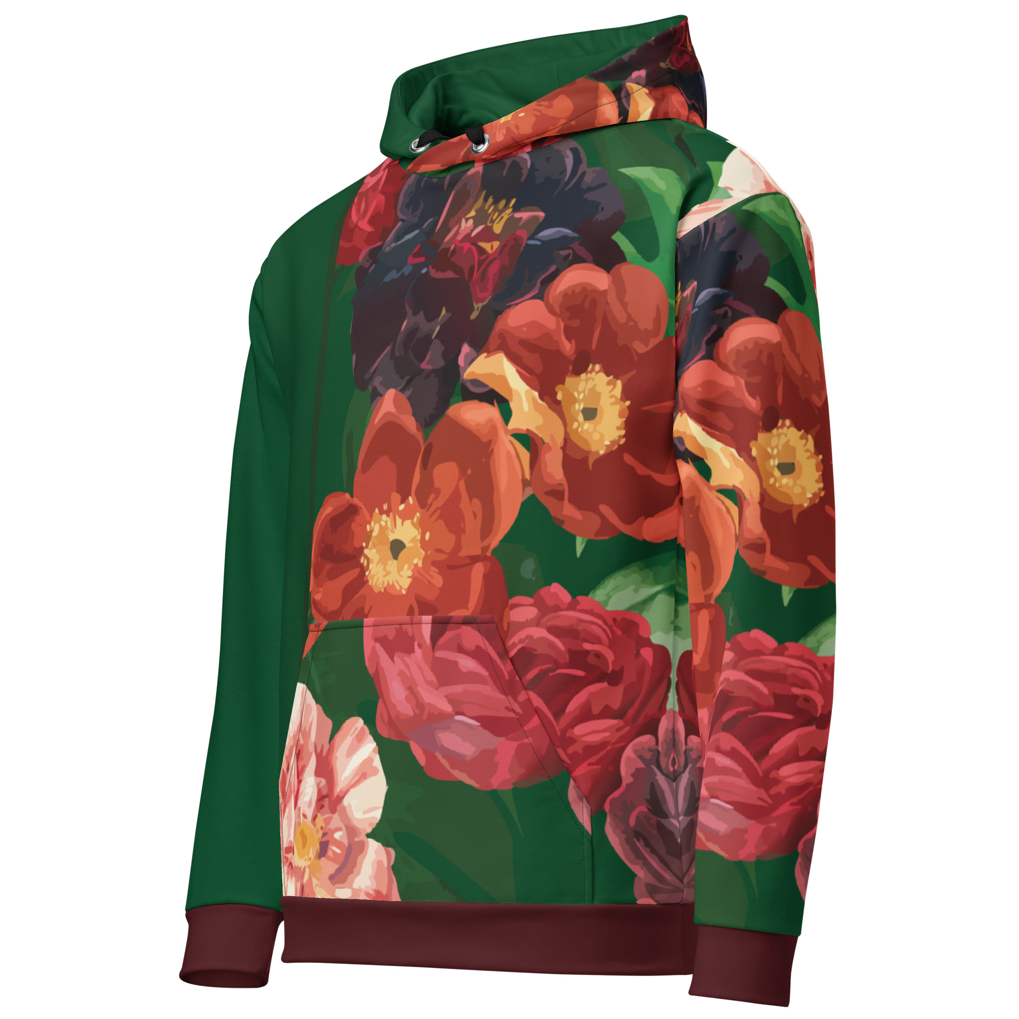 Vintage Flowers Hoodie - Image 2