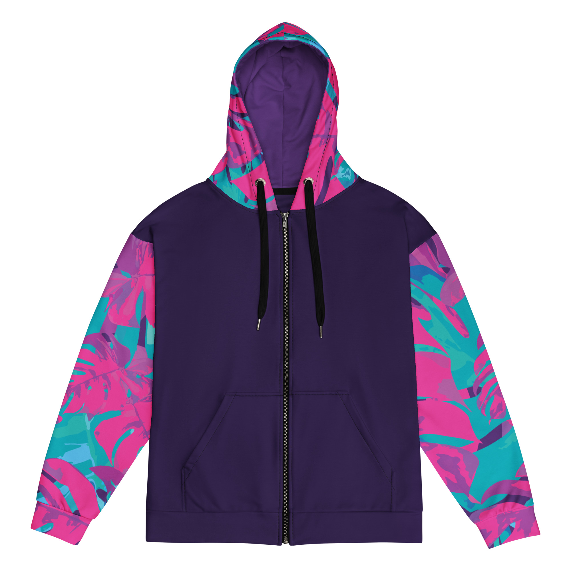 Tropic Wave Zip Up Hoodie - Image 2