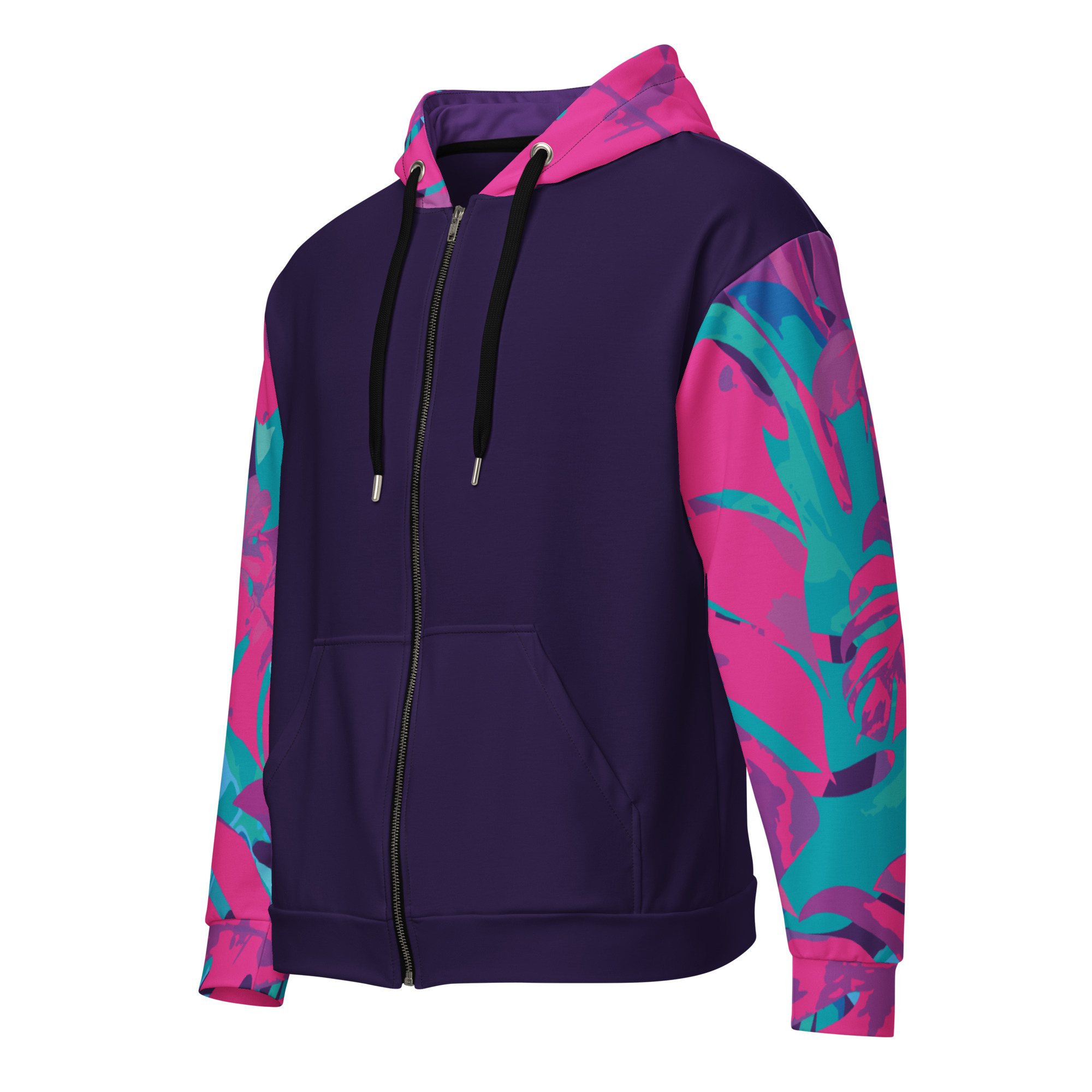 Tropic Wave Zip Up Hoodie